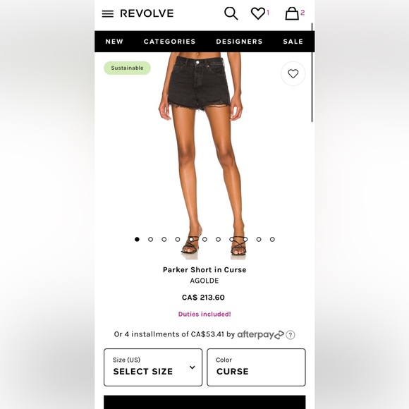 Agolde x Talula shorts - Picture 2 of 6